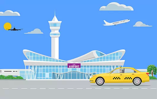 Book a taxi in airport
