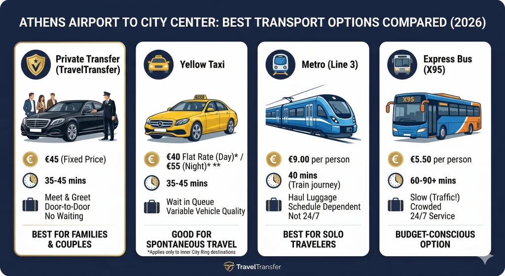 compare athens best transport